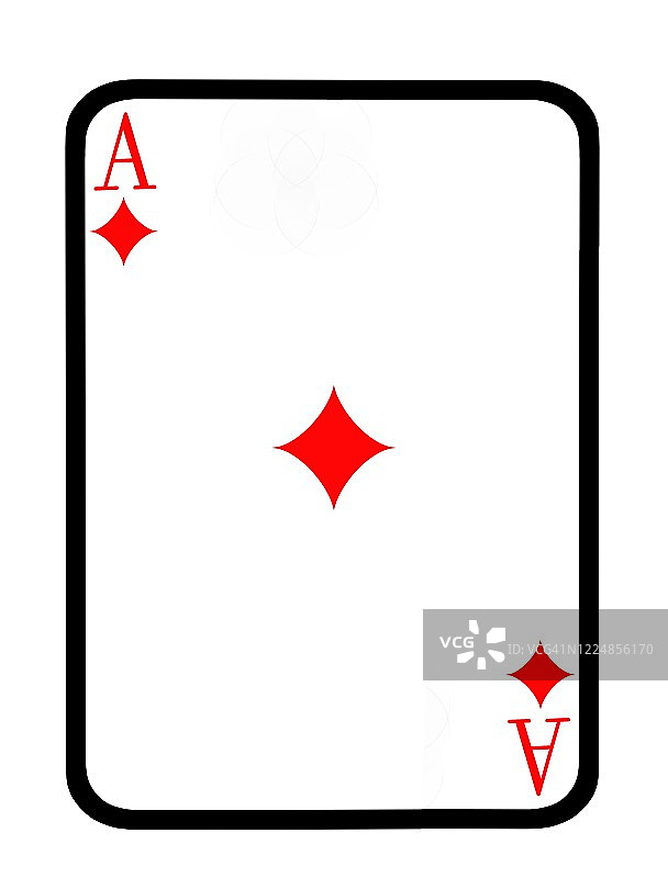 方块A扑克牌图片素材