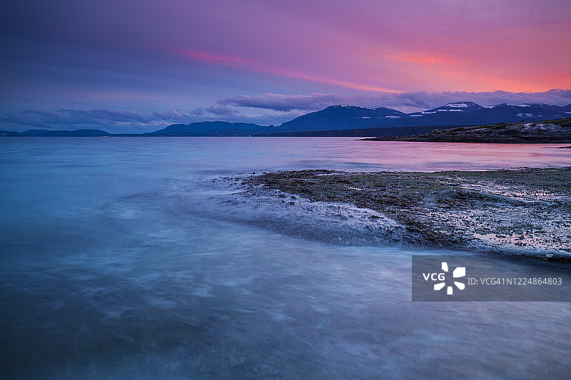 温哥华岛黄色岬海景图片素材