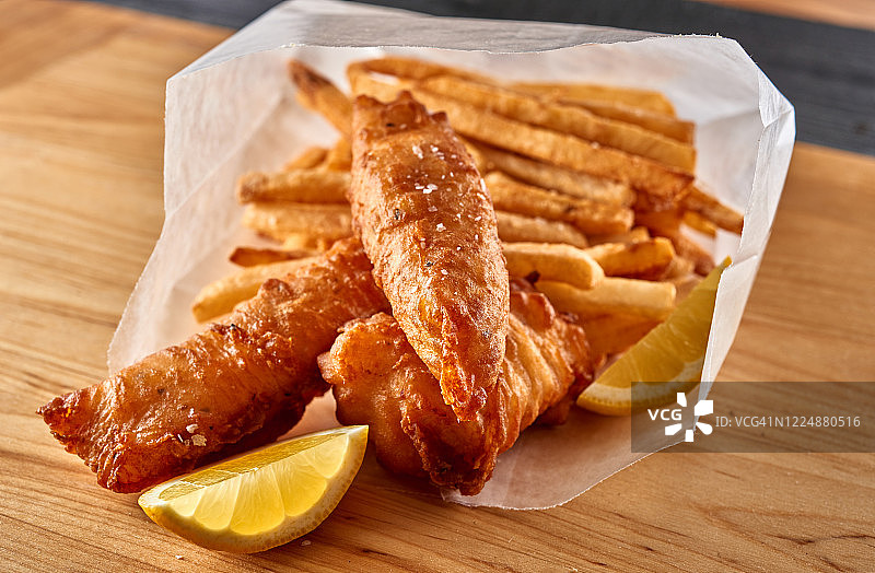 鱼和薯片图片素材