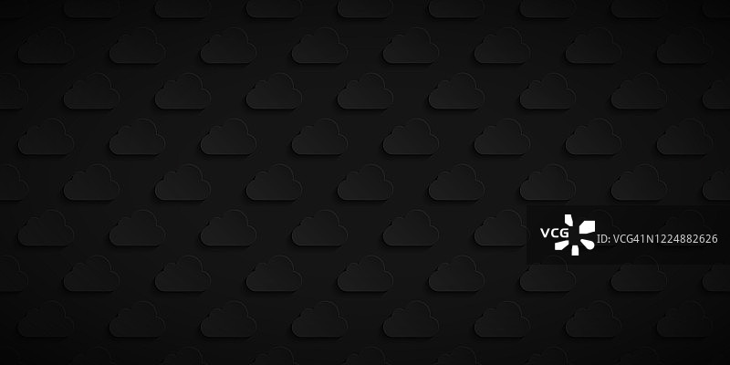 抽象黑色背景 - 云朵图案图片素材