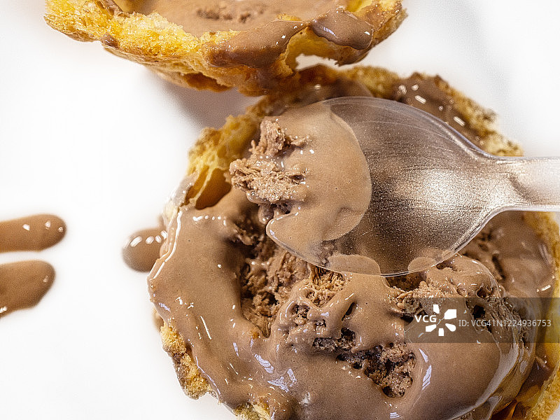 美味巧克力冰淇淋图片素材