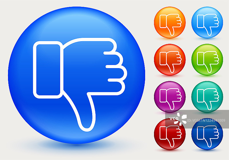 向下手势图标图片素材