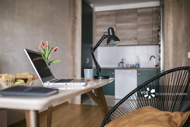 设置无人家庭办公室图片素材