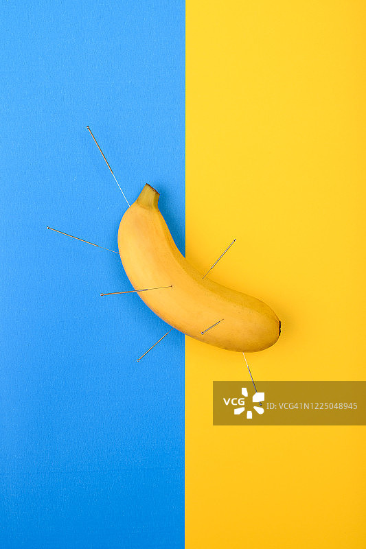 针灸与香蕉图片素材