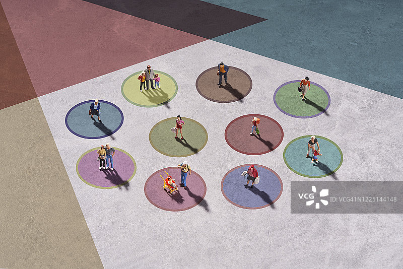 社交疏离概念图图片素材