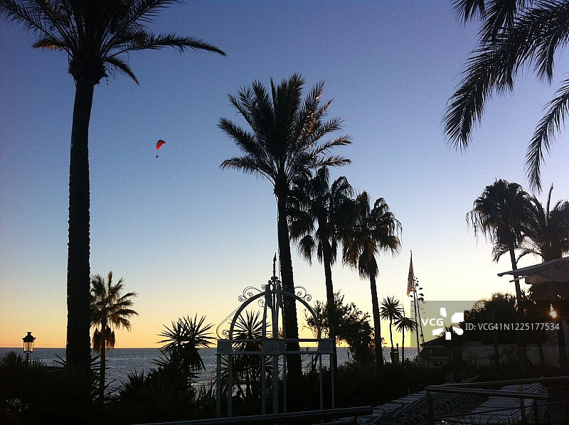 滑翔伞图片素材