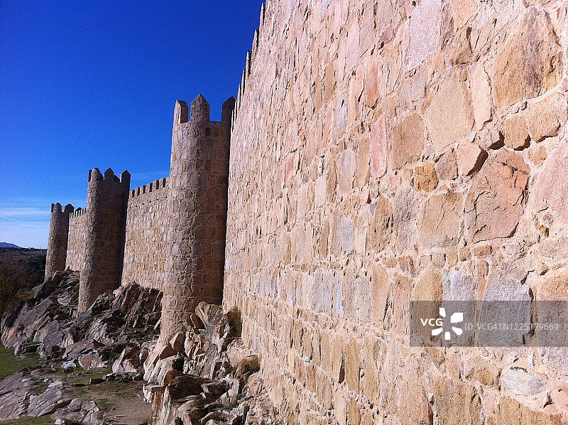 阿维拉古镇城墙图片素材