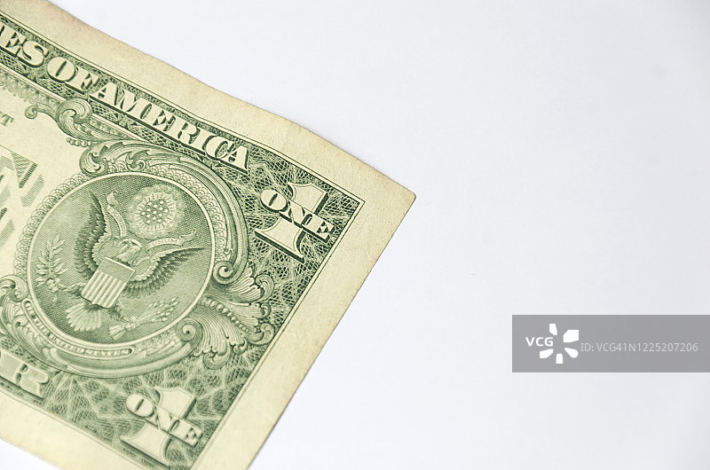 一美元纸币与国玺图片素材