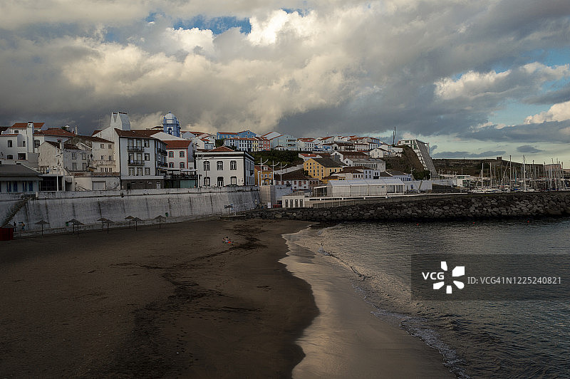 葡萄牙亚速尔群岛英雄港海滩图片素材
