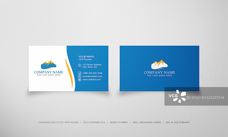 创意简约商务名片设计图片素材