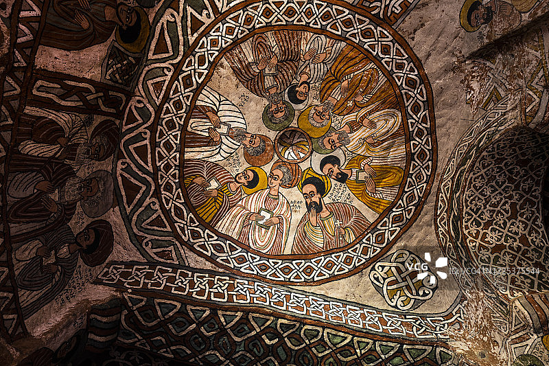 埃塞俄比亚阿布纳耶玛塔古教堂绘画图片素材