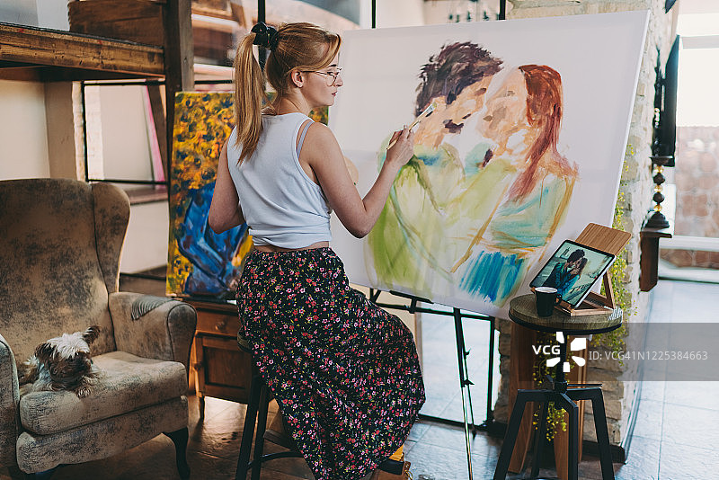 家庭爱好图片素材