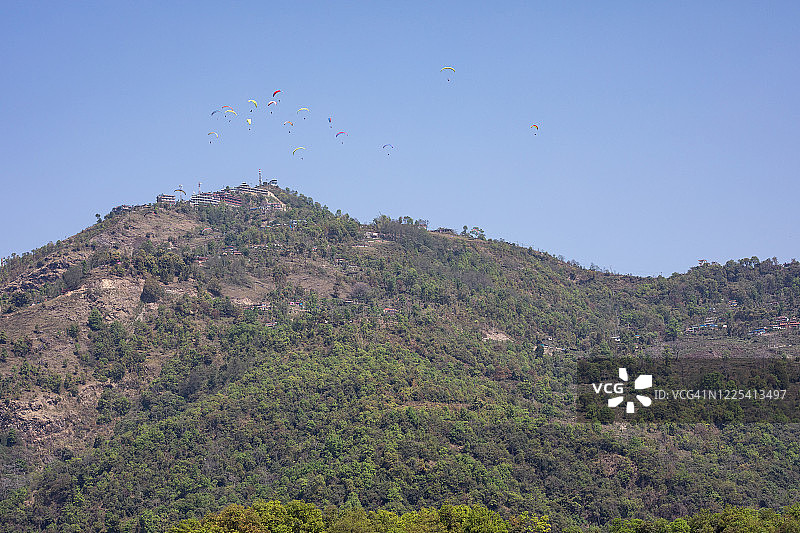 尼泊尔的极限运动图片素材