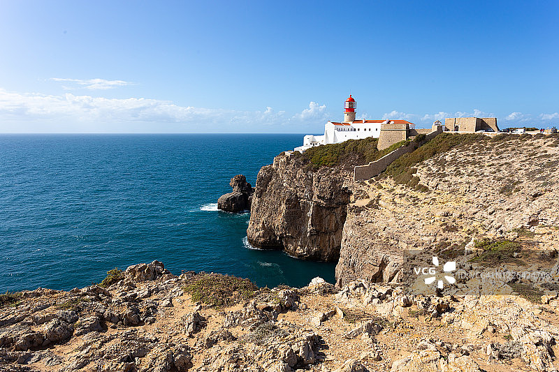葡萄牙萨格里什圣维森特角灯塔图片素材