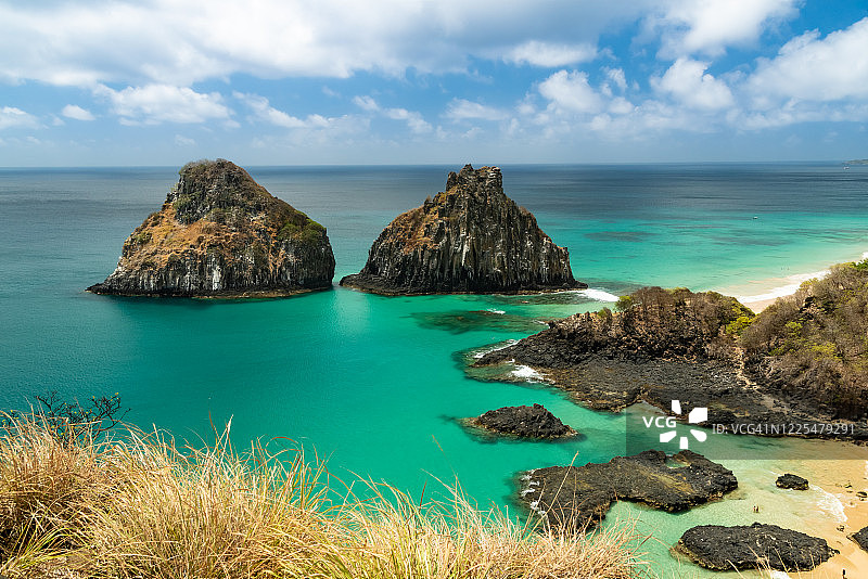 从圣约翰堡垒看二兄弟山图片素材