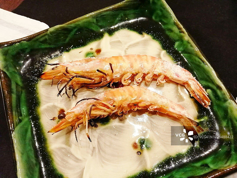 烤日本对虾图片素材