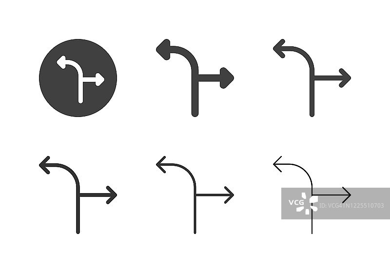箭头方向图标10 - 多系列图片素材