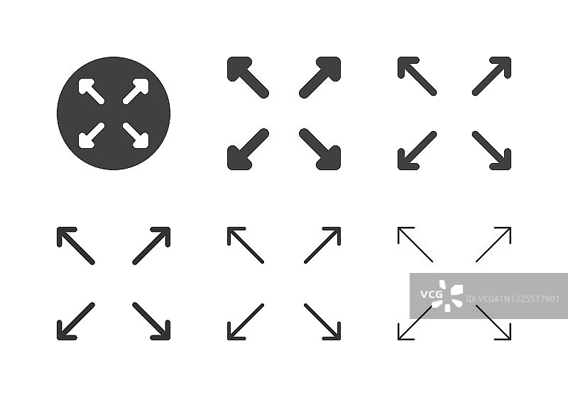 箭头方向图标20 - 多系列图片素材