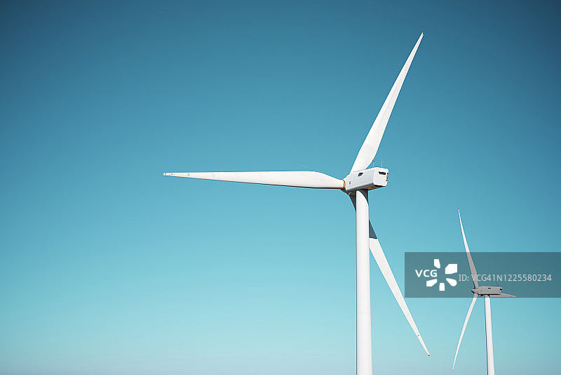 西班牙的发电风车图片素材