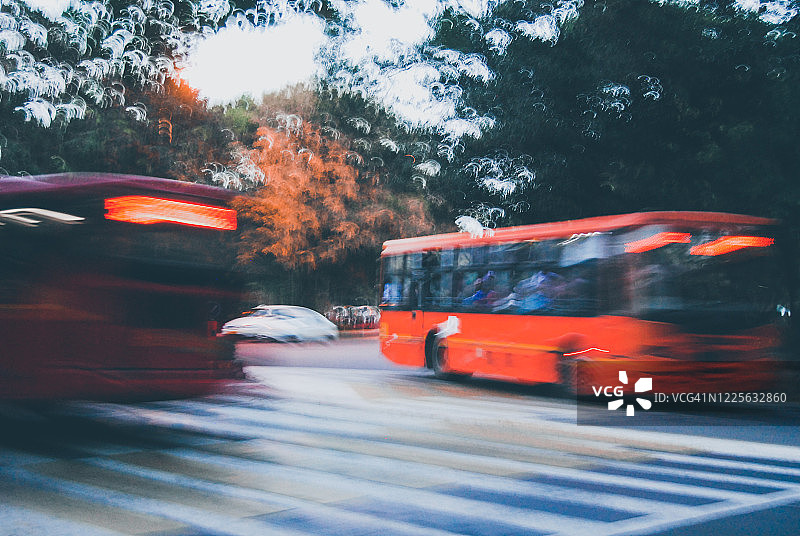 印度德里市中心黄昏景色图片素材