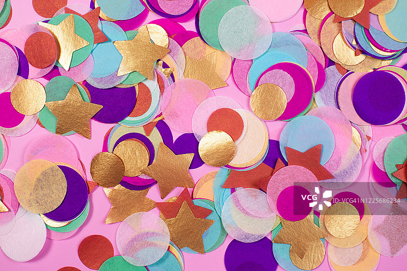 节日彩色纸屑图片素材