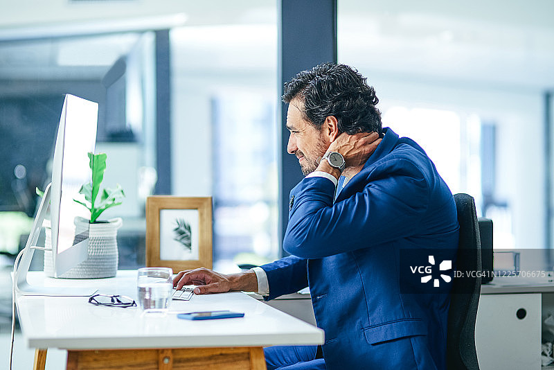 颈部疼痛图片素材