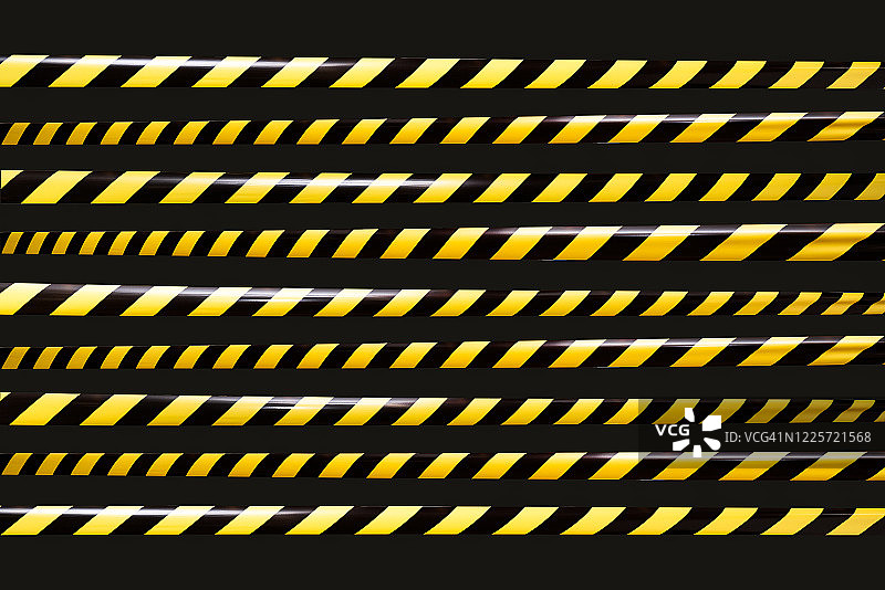 黄黑条纹警戒带图片素材