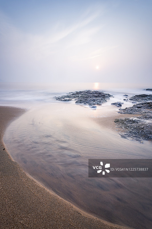 北戴河日出图片素材