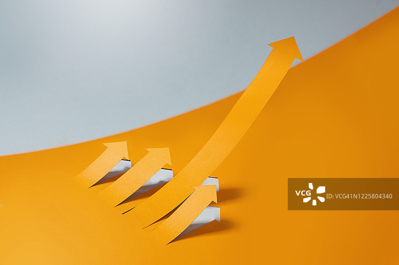 商业增长概念静物图片素材