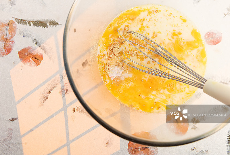 面包布丁制作图片素材