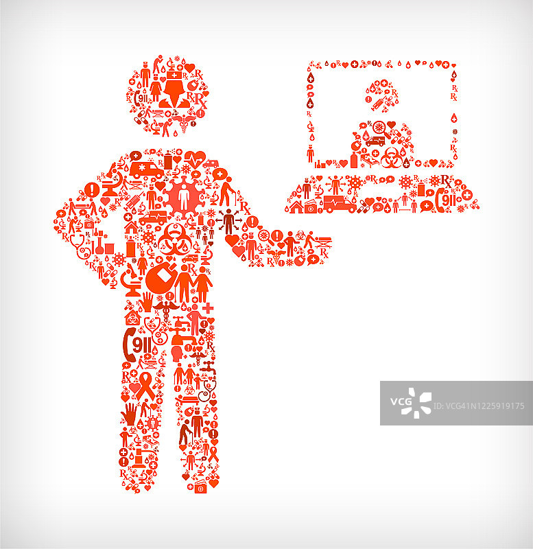 流感冠状病毒图标模式图片素材