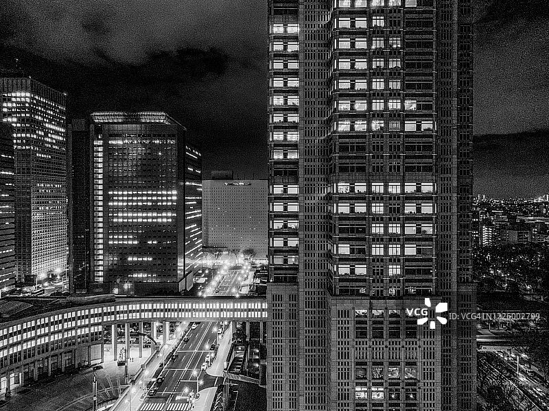 东京城市夜景图片素材