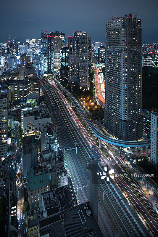 东京城市夜景图片素材