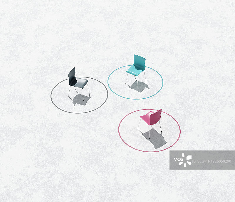 社会距离图片素材