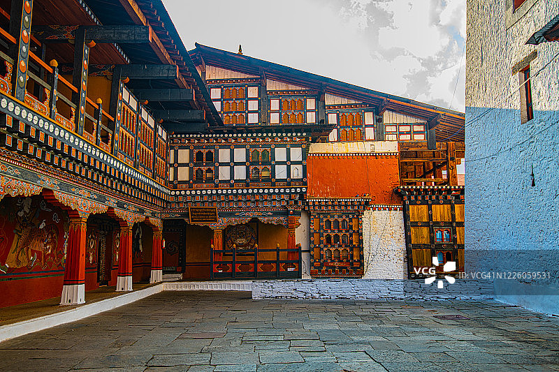 不丹日蓬堡宗图片素材