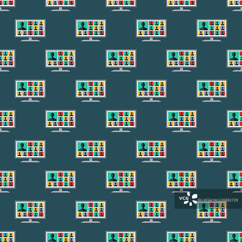 在线会议呼叫电子学习模式图片素材