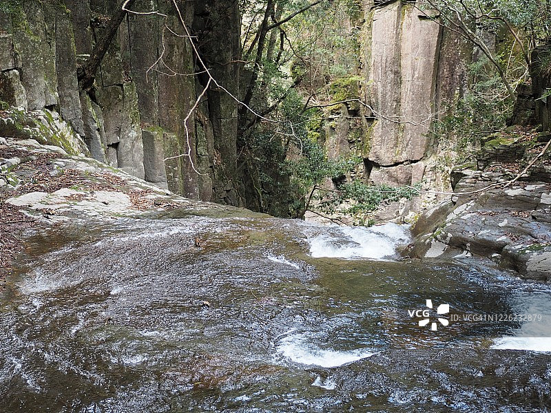 日本三重县名张市赤目四十八瀑布之一图片素材