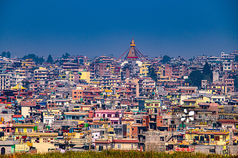 尼泊尔加德满都的泰米尔区图片素材