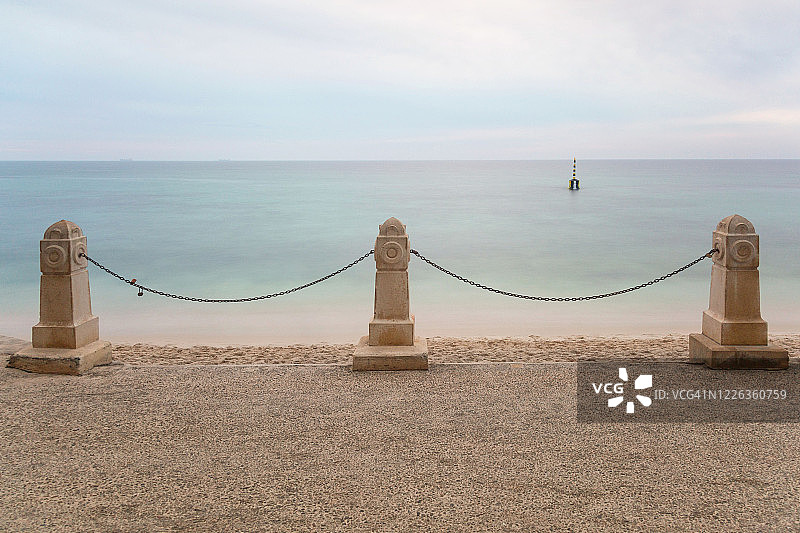 科特斯洛海滩的景色图片素材