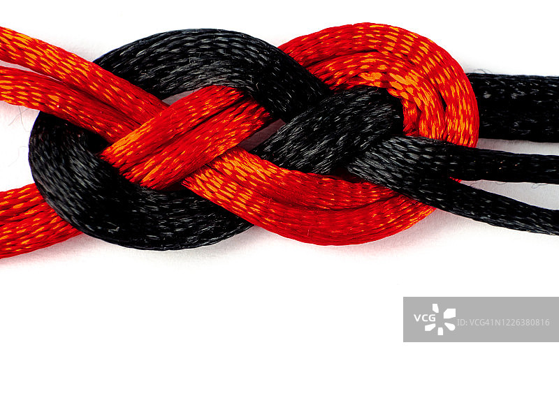 白色背景上的水手结图片素材