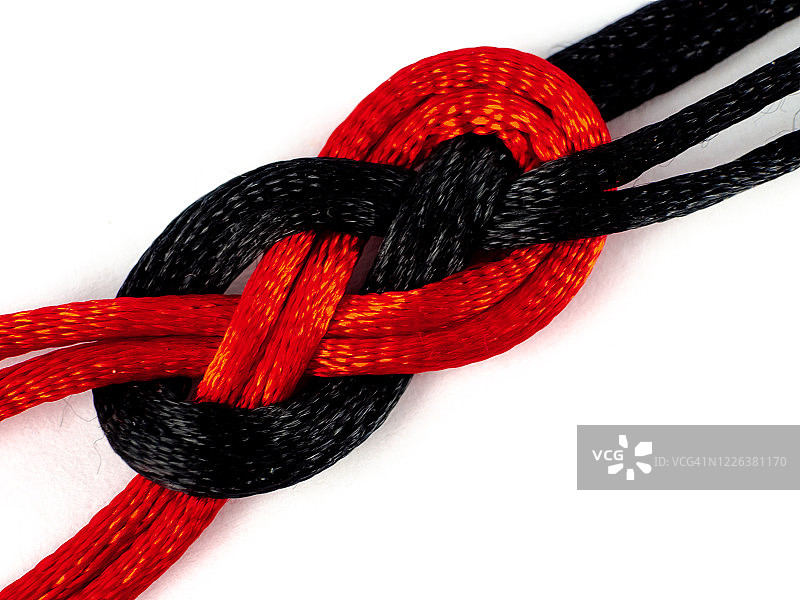 白色背景上的水手结图片素材