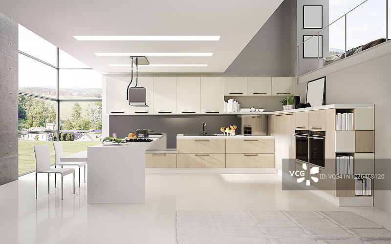 现代厨房图片素材