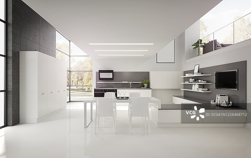 现代厨房图片素材