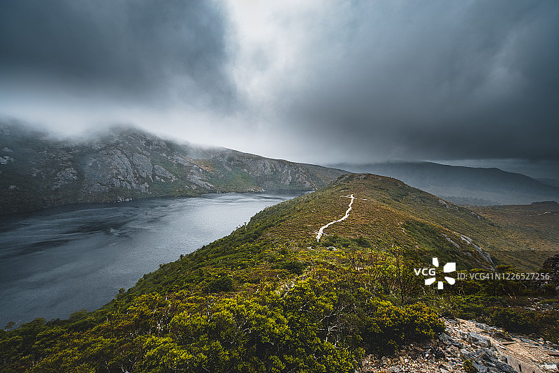 澳大利亚塔斯马尼亚摇篮山航拍图片素材