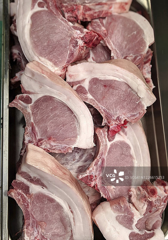 生猪排肉图片素材