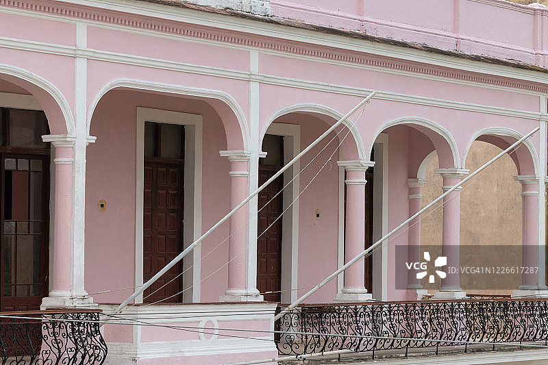 西埃戈德阿维拉殖民风格市政厅，古巴图片素材