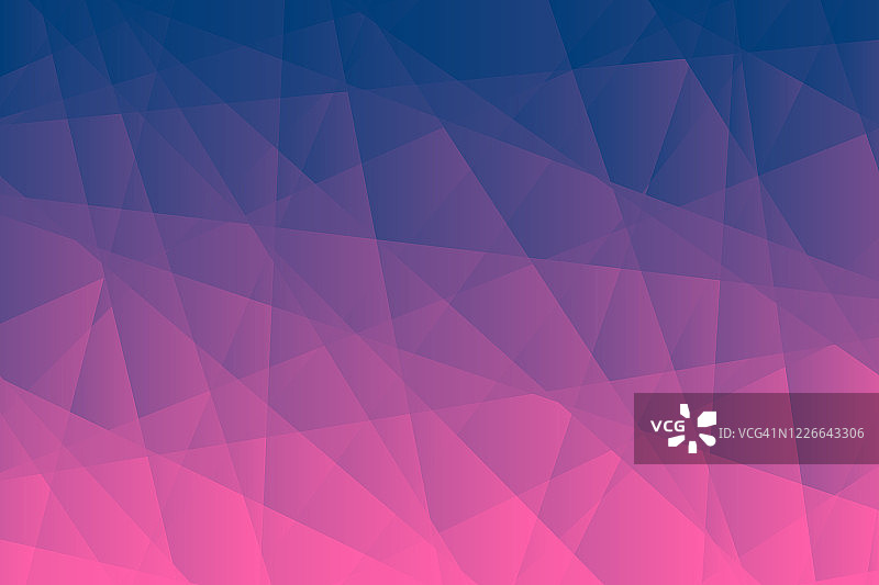 抽象几何背景-多边形马赛克与紫色梯度图片素材