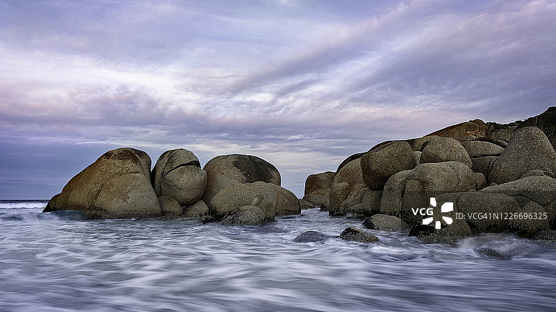 威尔逊海岬威士忌湾的日出图片素材
