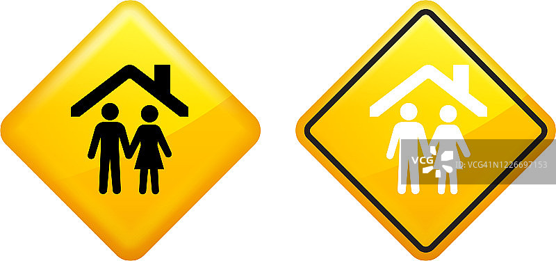 屋檐下家庭图标图片素材