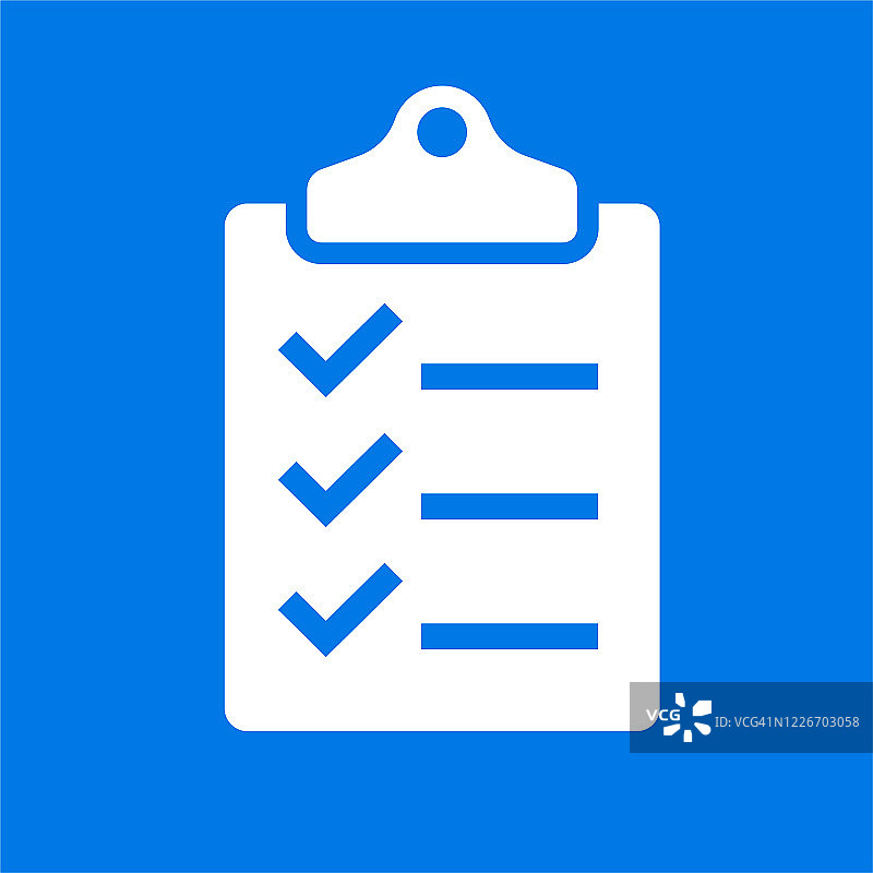 剪贴板上的清单图标图片素材